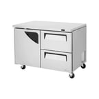 image of Turbo Air TUF-48SD-D2-N 48" 2-Section Undercounter Freezer w/ 2 Drawers & 1 Door, 12 cu. ft.