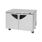 image of Turbo Air TUR-48SD-N 48" 2-Section Undercounter Refrigerator w/ 2 Doors, 12 cu. ft.