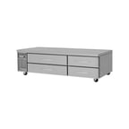 image of Turbo Air PRCBE-96F-N 96" 4 Drawers Pro Series Freezer Chef Base, Marine Edge Top, 17.5 cu. ft.