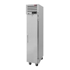 image of Turbo Air PRO-12R-N 17" One Section Reach-In Refrigerator w/ Solid Door, Top Mount, Stainless Steel, 10 cu. ft.