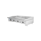 image of Turbo Air TAMG-48 48" Countertop Manual Gas Griddle, 3/4" Steel Plate, 88.000 BTU