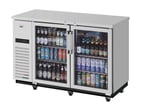image of Turbo Air TBB-2SGSD-N Refrigerated Back Bar Cabinet w/ 19 Cu Ft, 2 Glass Doors, Side Mount