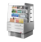 image of Turbo Air TIOM-36SS-N 38"  Island Display Square Refrigerated Merchandiser, Stainless Steel, Self-Serve, (3+3) 6 Shelves, 17.6 cu. ft.