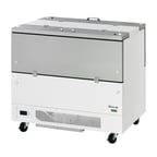 image of Turbo Air TMKC-49-2-WS-N6 49" Dual Sided Milk Cooler, Cold Wall, 12 Crates Capacity