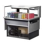 image of Turbo Air TOM-36L-UFD-S-1SI-N 36" Drop In Open Refrigerated Deli Display Case