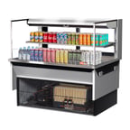 image of Turbo Air TOM-48L-UFD-S-2SI-N 48" Drop In Open Refrigerated Deli Display Case