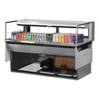 image of Turbo Air TOM-60L-UFD-S-1SI-N 60" Drop In Open Refrigerated Deli Display Case