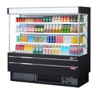 image of Turbo Air TOM-60MSEW(B)-N 64" Vertical Open Air Merchandiser, Specify Exterior, Self-Contained, 3 Shelves, 17.2 cu ft.
