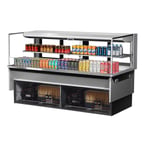 image of Turbo Air TOM-72L-UFD-S-2SI-N 72" Drop In Open Refrigerated Deli Display Case