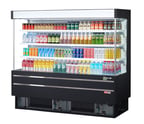image of Turbo Air TOM-75MSEW(B)-N 76" Vertical Open Air Merchandiser, Specify Exterior, Self-Contained, 3 Shelves, 20.9 cu. ft.