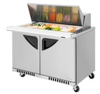 image of Turbo Air TST-48SD-18-FB-N 48" Mega Top Sandwich/Salad Prep Table w/ 2 Doors, 18 Pans