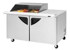 image of Turbo Air TST-60SD-18M-N-SL(-LW) 60" Mega Top Sandwich/Salad Prep Table w/ 2 Doors, 18 Pans