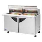 image of Turbo Air TST-60SD-24-N-CL 60" Mega Top Sandwich/Salad Prep Table w/ 2 Doors, 24 Pans