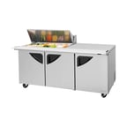 image of Turbo Air TST-72SD-18M-N 72" Mega Top Sandwich/Salad Prep Table w/ 3 Doors, 18 Pans