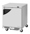 image of Turbo Air TUF-28SD-FB-N 27" 1-Section Undercounter Freezer w/ 1 Door, Front Breathing, 6.8 cu. ft.