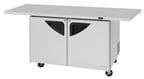 image of Turbo Air TUR-48SD-E-N 48" 2-Section Undercounter Refrigerator w/ 2 Doors, 12 cu. ft.