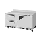 image of Turbo Air TWR-60SD-D2R(L)-FB-N 60" 2-Section Worktop Refrigerator w/ 1 Door & 2 Drawers