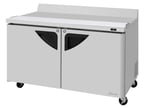image of Turbo Air TWR-60SD-N-CB 60" 2-Section Worktop Refrigerator w/ 2 Doors, 17 cu. ft.