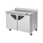 image of Turbo Air TWR-48SD-N 48" 2-Section Worktop Refrigerator w/ 2 Doors, 12 cu. ft.