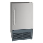 image of U-Line UACR015-SS01A Cube Ice Maker With Bin w/ 25-lb. Production & Storage Capacity