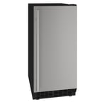 image of U-Line UACR115-SS01A Cube Ice Maker With Bin w/ 25-lb. Production & Storage Capacity