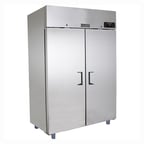 image of U-Line UCFZ455-SS71A 55" Two Section Reach In Freezer w/ 2 Solid Doors, Top Mount, 48 cu. ft.