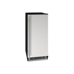 image of U-Line UHCR115-SS01B Cube Ice Maker With Bin w/ 25-lb. Production & Storage Capacity
