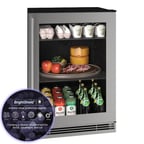 image of U-Line UHRE124-SS81A 24" W Reach-In Undercounter Refrigerator
