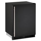 image of U-Line UHRF124-BS01A 24" Undercounter Freezer/Refrigerator w/ 1 Solid Door, 3 Glass Shelves
