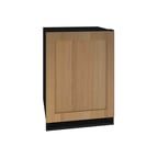 image of U-Line UHRF124-IS01A 24" Undercounter Freezer/Refrigerator w/ 1 Solid Door, 3 Glass Shelves