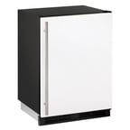 image of U-Line UHRI124-WS01A 24" Undercounter Freezer/Refrigerator w/ 1 Solid Door, 8-lb. Ice Capacity