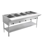 image of Bevles BVST-5-240 72" Electric Steam Table, (5) Open Pan Wells