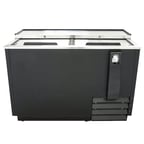 image of U-Star USBC-50 50" Flat Top Bottle Cooler by Admiral Craft w/ 2 Sliding Lids, 14 cu. ft.