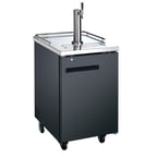 image of  U-STAR USBD-2428 23" Draft Beer Cooler/Dispenser w/ 6.5 cu. ft. 1 Half Keg, 1 Tap
