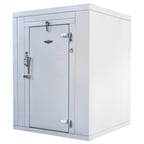 image of U.S. Cooler CI1012FL.PA95 10' X 12' Indoor Fastcooler Indoor Walk-In Cooler: 9'-9 1/2" X 11'-9" X 7'-6" - With Insulated Floor with Floor, Remote
