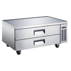image of U-STAR USCB-52 51" 2 Drawers Refrigerated Chef Base w/ V-Edge Top, 9.9 cu. ft.