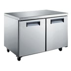 image of U-STAR USUCRF-48 48" 2-Section Undercounter Refrigerator w/ 2 Doors, 12 cu. ft.
