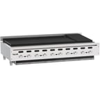 image of Vulcan VACB60 62" Countertop Heavy Duty Gas Radiant Charbroiler w/ (11) Burners, 187.000 BTU