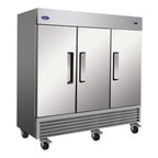 image of Valpro VP3FDV-HC 81" Three Solid Door Reach-In Freezer, Bottom Mount, 72 cu. ft.