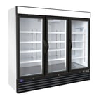 image of Valpro VP3R-72HC 81" 3-Section Merchandiser Refrigerator w/ Swing Glass Door, 72 cu. ft.