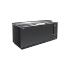 image of Valpro VPB65 64" Two Section Bottle Cooler w/2 Glide Lids, 3 Wire Dividers, 22 Cases of 12-oz. Bottles