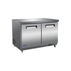 image of Valpro VPUCF48 48" 2-Section Undercounter Freezer w/ 2 Doors, 12 cu. ft.