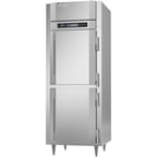 image of Victory FSA-1D-S1-EW-PT-HD-HC 31" One Section Pass-Thru Freezer w/ 4 Half Solid Doors, Aluminum İnterior, 26 cu. ft.