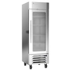 image of Victory LSF23HC-1-IQ 28" 1 Glass Door Freezer Merchandiser, Stainless Steel, 22.5 cu. ft.