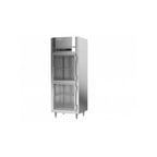 image of Victory RSA-1N-S1-HG-HC 31" One Section Reach-In Refrigerator w/ 2 Glass Half Doors, Aluminum Interior, 20 cu. ft.