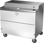 image of Victory VMCF49-1-S-HC 49" Single Sided Milk Cooler, Forced Air, 12 Crates Capacity