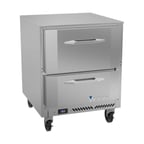 image of Victory VURD27HC-2 27" 1-Section Undercounter Refrigerator w/ 2 Drawers, 6.15 cu ft