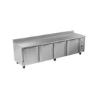 image of Victory VWR119HC 118" 4-Section Worktop Refrigerator w/ 4 Doors, 40 cu. ft.