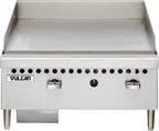 image of Vulcan VCRG24-M Countertop Manual Gas Griddle, 1" Steel Plate, 20.5" Deep, 50.000 BTU