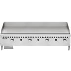 image of Vulcan VCRG48-M 48" Countertop Manual Gas Griddle, 1" Steel Plate, 20.5" Deep, 100.000 BTU